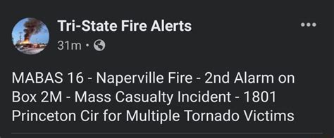 Tri-State Fire Alerts · August 25, 2020 · MABAS 33 (Woodford County) - Metamora requesting box 214 to first level for a Structure Fire, Medic 23 on scene with smoke showing - 1163 Mennonite Rd - Due on box: Roanoke, Eureka-Goodfield, Germantown Hills, Washburn (91) All reactions: 20. Like ...